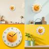 Clock Fried Egg Digital Pointer Silent Restaurant Acrylic Living Decor Room