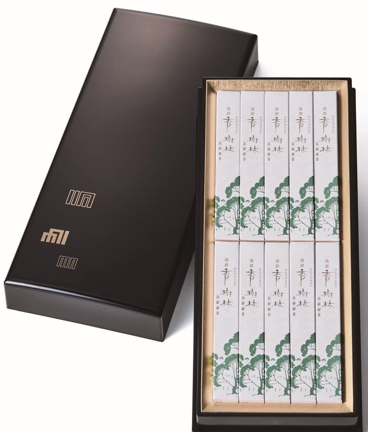 

Gyokushodo Incense Sticks, Kiyosumi Kojurin, Short, 10-Box Set, Lacquered Box #6539