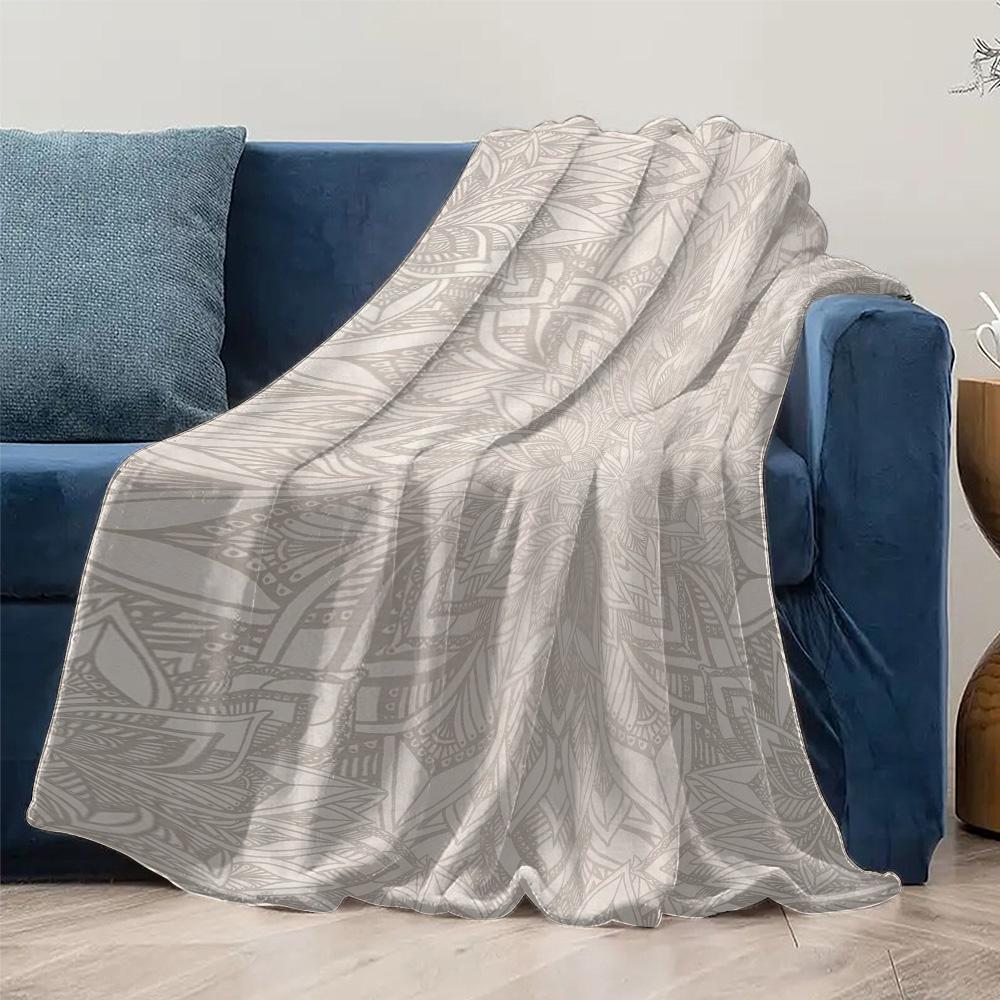 Boho Printed Blanket Geometric Pattern Throw Blanket Lace Textured Bed Blanket Home Decor Sofa Cover Gift for Women
