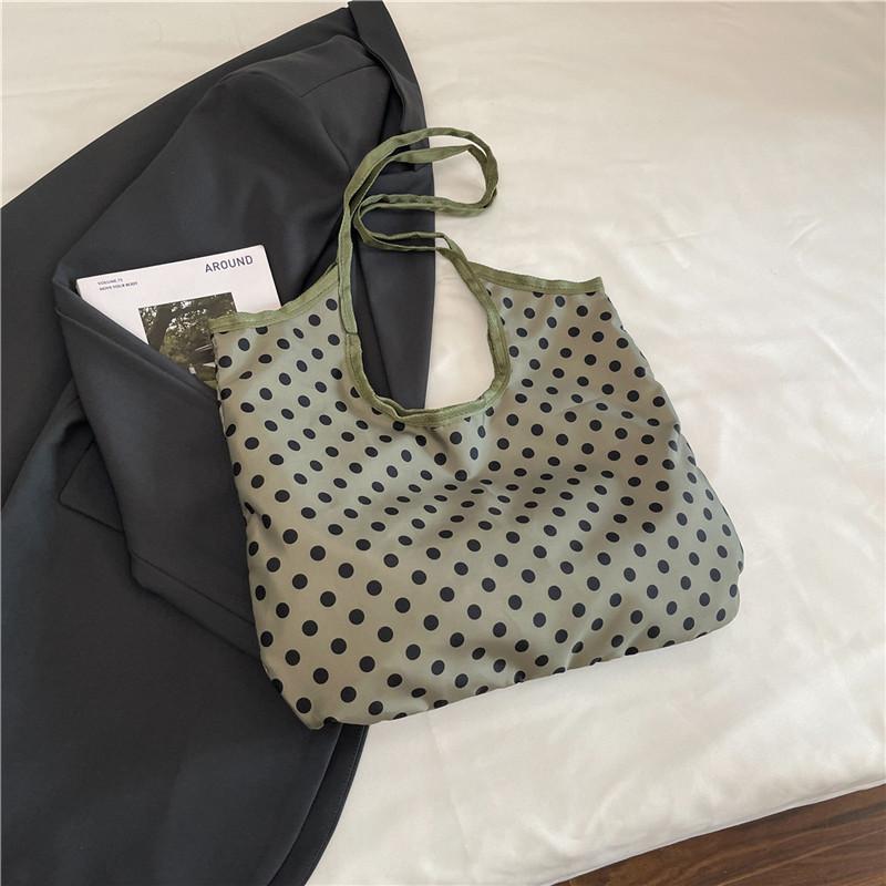 

Новая сумка для поездок на работу, плечевая сумка большой вместимости, сумка-тоут, сумка с пятнистым принтом, женская косметичка, студенческая тканевая сумка под мышкой. зелёный