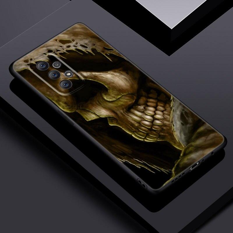 Satanic Scary Skull Phone Case For Samsung Galaxy A21 A30 A50 A52 S A13 A22 A32 A33 A53 A73 5G A11 A12 A31 A51 A70 A71 A72 Cover