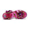 Johnature Vintage-Blumen-bequeme Sommer-Wedges-Sandalen aus echtem Leder, handgefertigt, ethnischer Stil, Damenschuhe