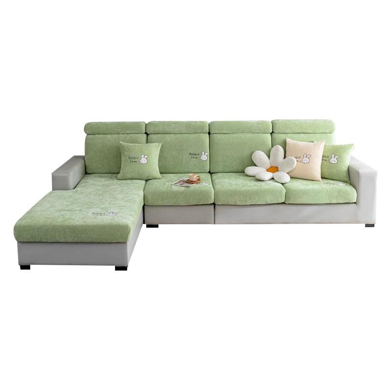 Lila Kaninchen Chenille Sofa Abdeckung All-inclusive Allzweck Alle Jahreszeiten Neue Anti-Rutsch Anti-Katzen Kratzer Hohe-Level-Sinn