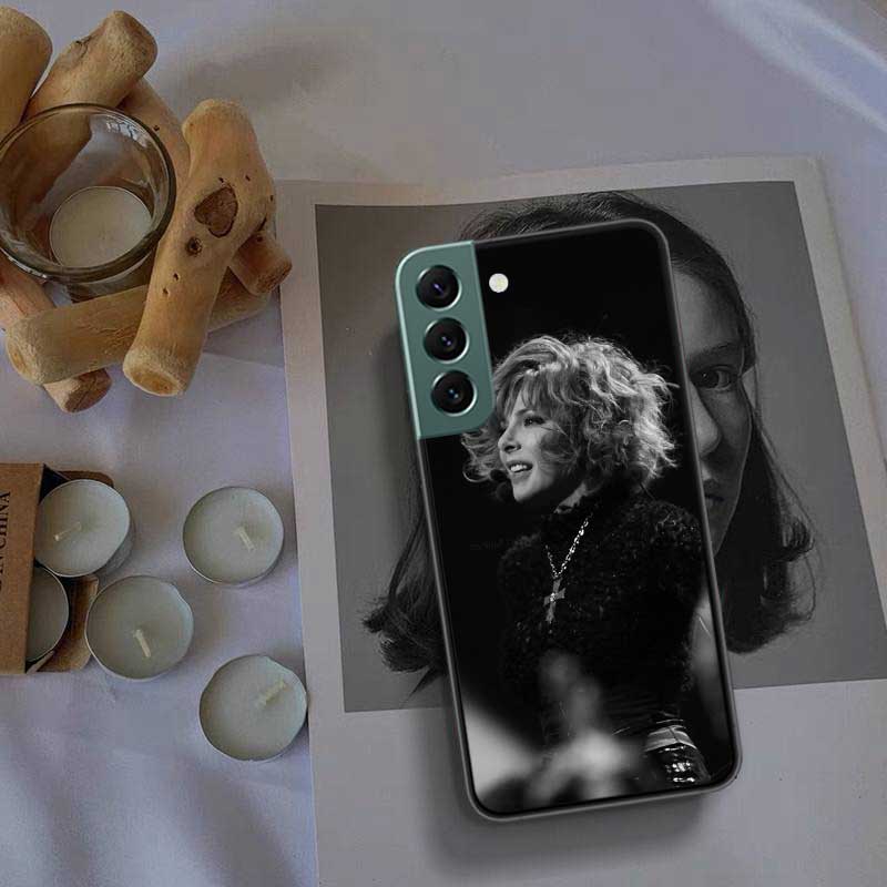 Mylene Farmer Phone Case For Samsung Galaxy S22 S25 Ultra S21 S10 Plus S26 Edge S20 S23 S24 FE Cover Silicone Soft TPU Clear