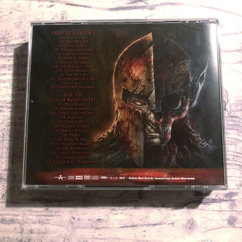 [USED] KREATOR GODS OF VIOLENCE CD with DVD Live CD