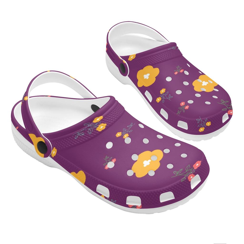 Summer Print EVA Clogs Men Women Soft Sole Lightweight Slip On Casual Shoes Soft Sole Summer Sandals Lightweight Daily Wear