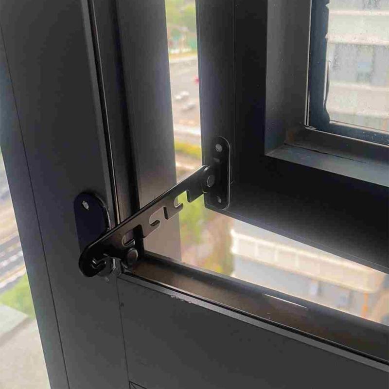 Window Restrictor Latches Adjustable Window Limiters Carbon Steel Window Lock Hardware for Home Office Easy To Install