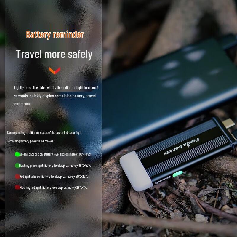 Fenix E-SPARK Keychain Rechargeable Flashlight