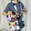 Colorblocks Striped Scarf Soft Comfortable Scarves Autumn Winter Neckerchief for Autumn and Winter Comfortable