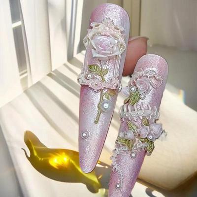 1-Piece 3D Silicone Snake Bone Mold for Nail Art Decorative DIY Design