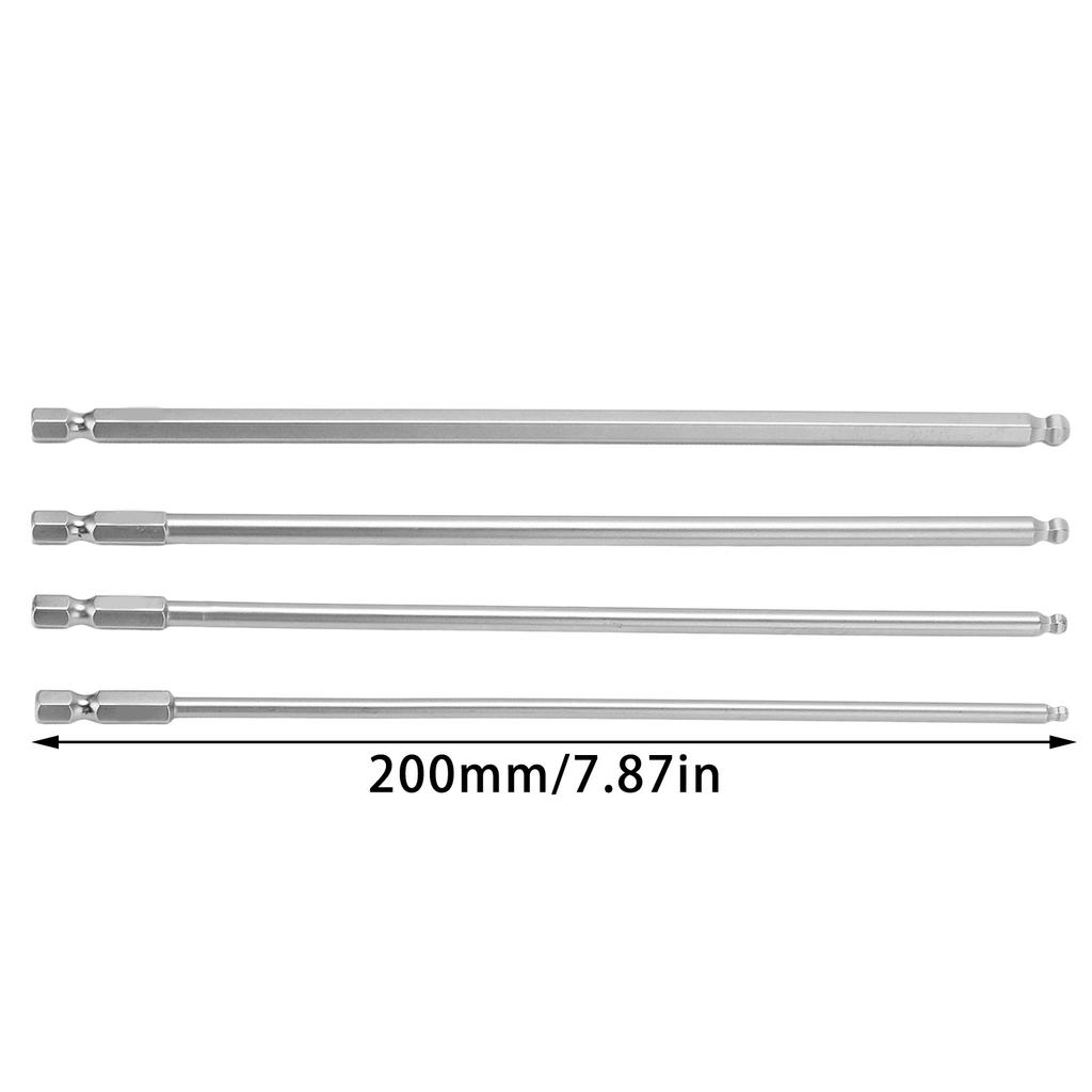 4pcs Hex Screwdriver Bit Set   Steel Magnetic     Head Hex Bits 1Celsius4 Inch Hex Shank