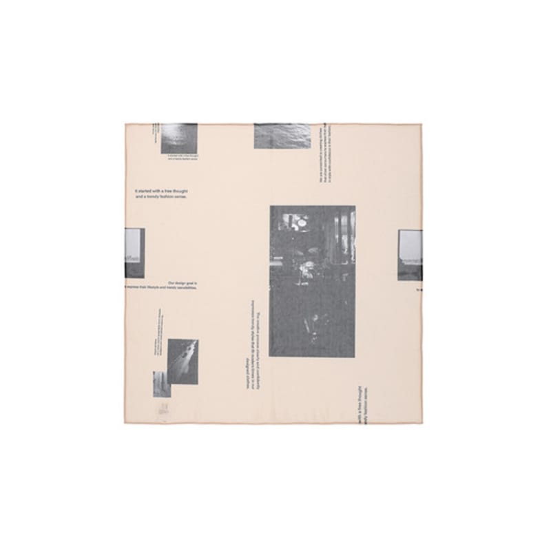 Ellonarc Nude Mesh Scarf_beige