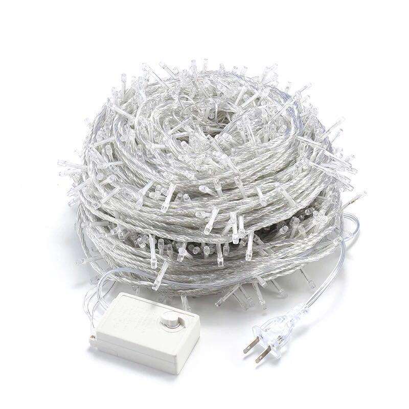 LED String Lights Outdoor Starry Sky Decoration, Colorful Christmas Holiday Wedding Flashing Lights, Bare Light String.