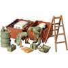 Tamiya 1/35 Military Miniature Series No.180 German Army Tank Crew Engine Maintenance Set Plastic Model 35180 (0.84x1.27x5.08cm)