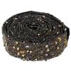 1PCS 0.59inch Sequin Beaded Trim 1 Yard Length Rhinestone Beaded Ribbon  For DIY Crafts