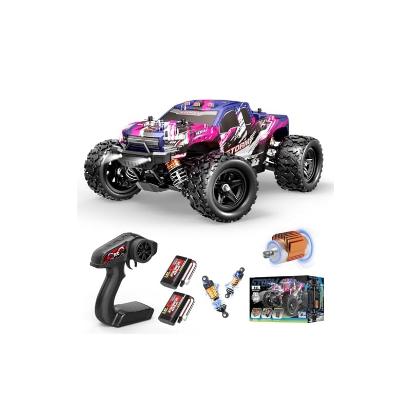 RC Car, Perfect Gift for Girls and Beginners, 1/18 Scale 4WD Electric RC Car, 2.4GHz, 40km/h High Speed, Off-Road RC Buggy, All-Terrain, Two Speed