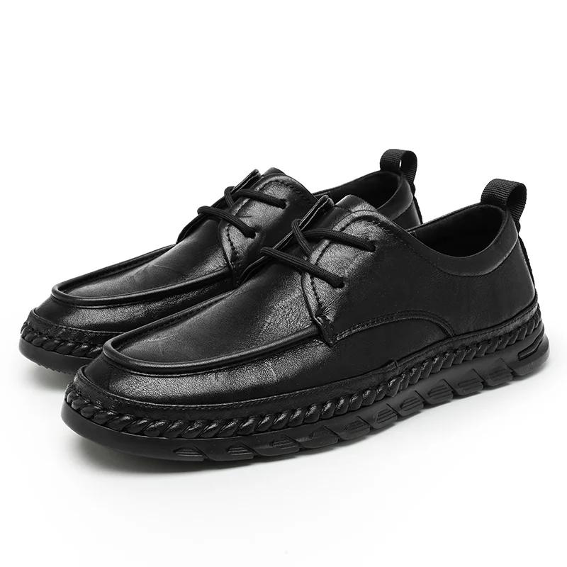 Genuine Leather Shoes For Man Leather Casual Shoes Business Oxford Shoes High Quality Designer Work Shoes