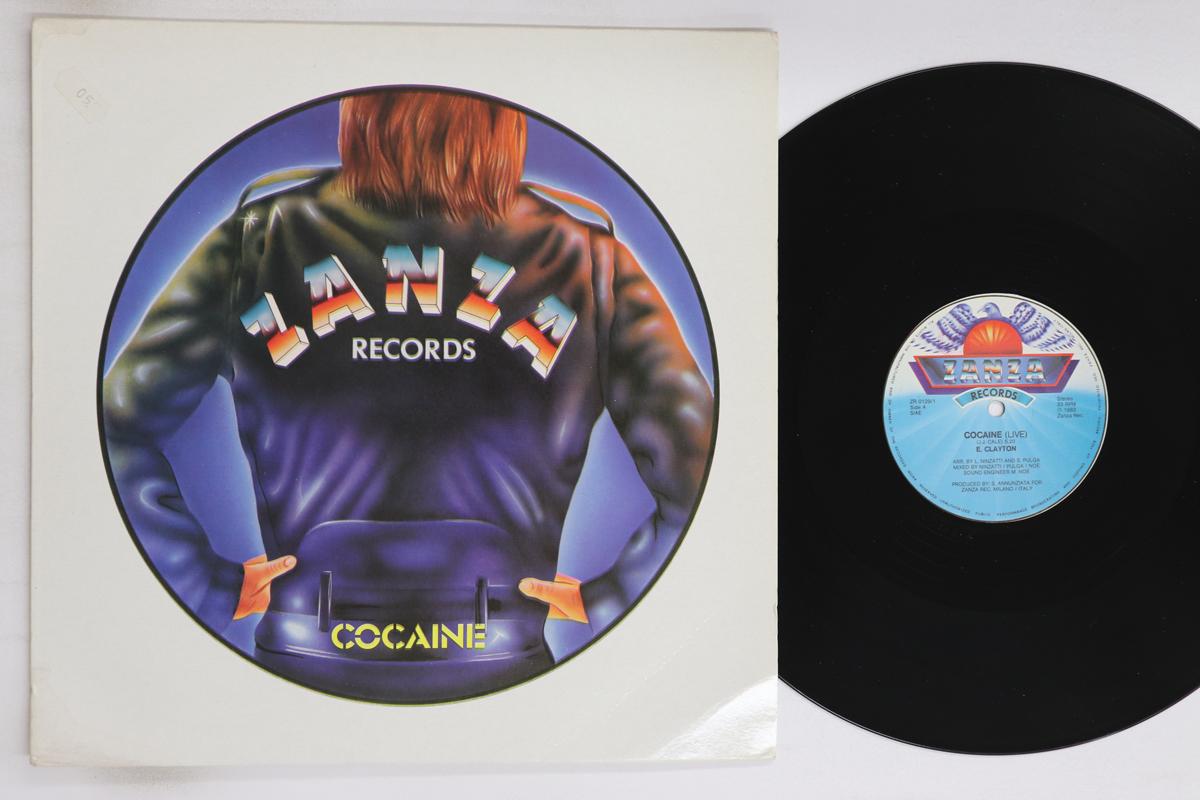 

LP Record E. CLAYTON, AREA CODE 605 - Cocaine (Live) / Stone Fox Chase ZR01291 ZANZA 1983 Italy Rock Used