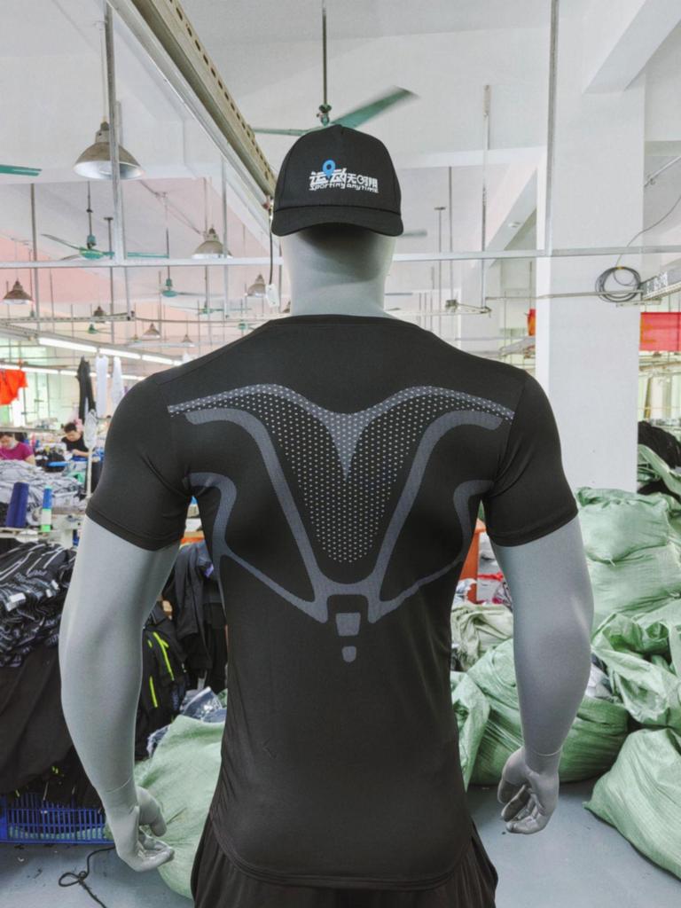 Men's Sci-Fi High Elasticity Quick-Dry Sports Set - Breathable, Tight Fit for Running & Basketball