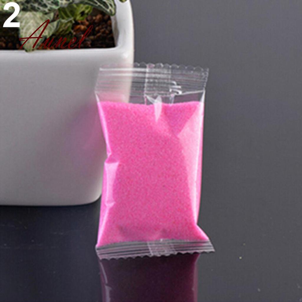 Fantastický 1 sáček Quartz Sand Miniatur Tank Akvárium Bonsai Pot Fairy Garden Decor