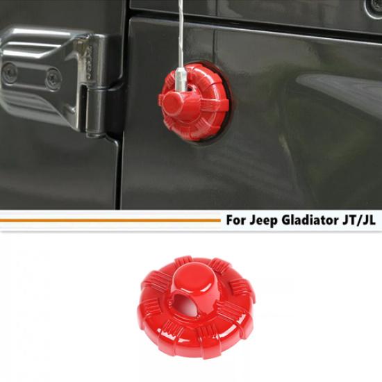 For 2018-2025 Jeep Gladiator JT/Wrangler JL Red Exterior Antenna Base Cover Trim