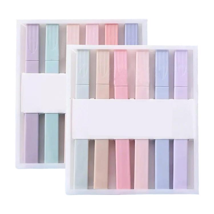 Zestaw 6 wielofunkcyjnych zakreślaczy Zakreślacz Biblijny Zakreślacz z końcówką dłutową Marker Fluorescencyjny dla Ucznia