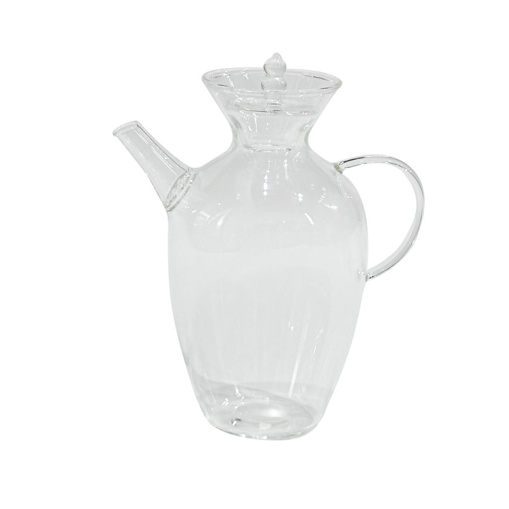 Krug und Tee-Ei-Set im Stil der Song-Dynastie aus Borosilikatglas