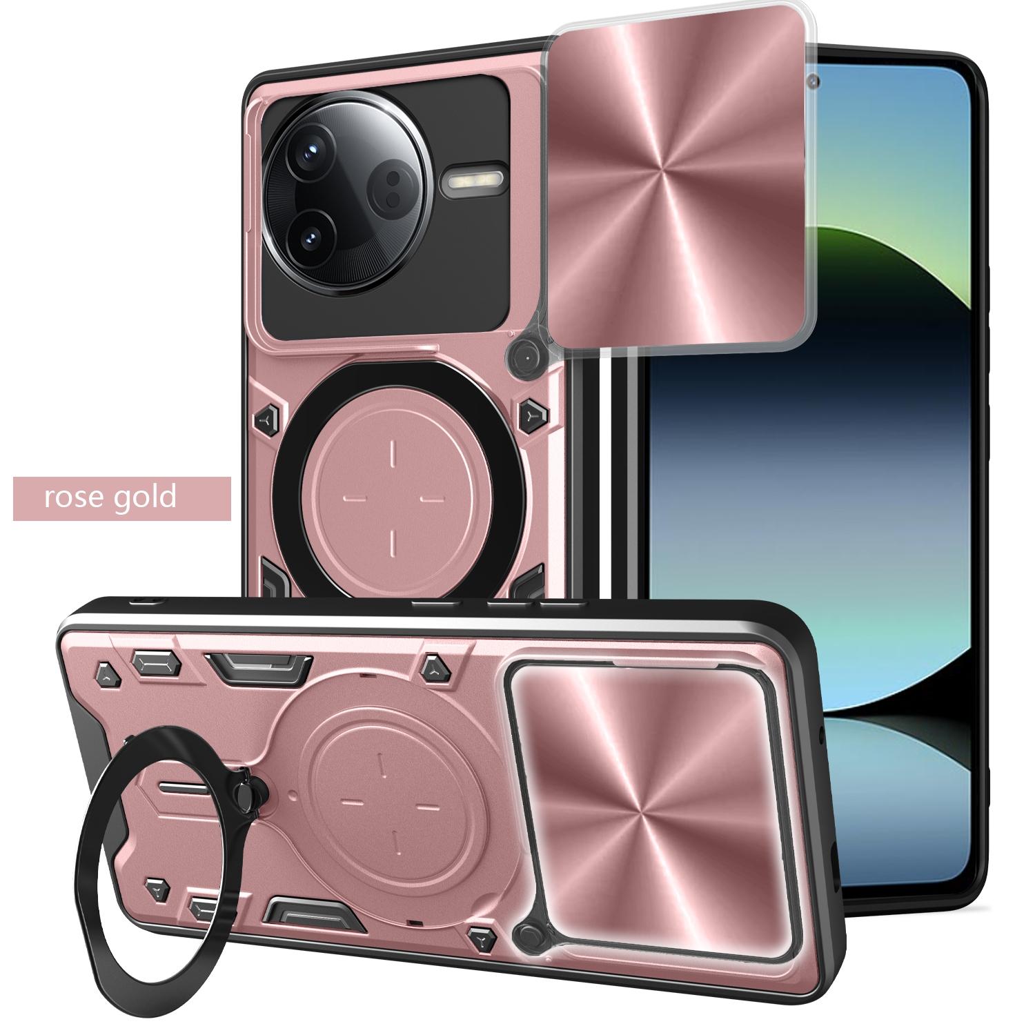 

Защитный чехол для Xiaomi Poco F7 Pro F7 Ultra 5G чехол с кольцом-подставкой держателем защита объектива Fundas Coque Capa Poco F7 Pro розового золота