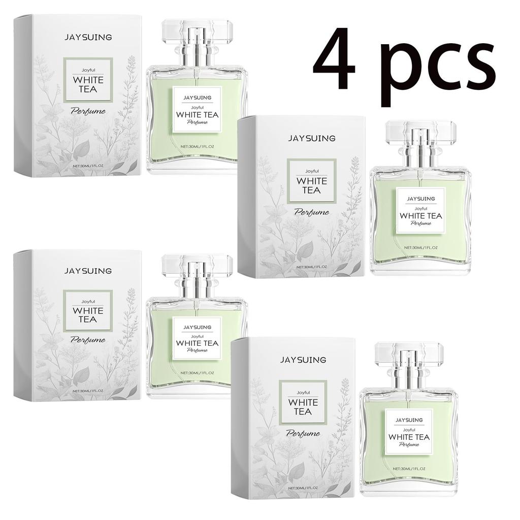 Jaysuing Pure White Tea Perfume 30ml - Long-lasting, light fragrance, fresh and elegant floral body perfume.