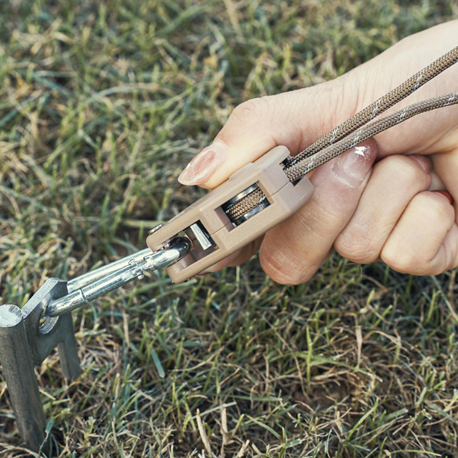 

Кемпинговая веревка с трещоткой, вешалка, шнур с фиксирующимся карабином, зажим для уличной палатки для тента 4m Khaki