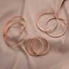 Exaggerated Large Circle Earrings for Women On Instagram, Set with Zirconia, Made of Stainless Steel Ear Hoops