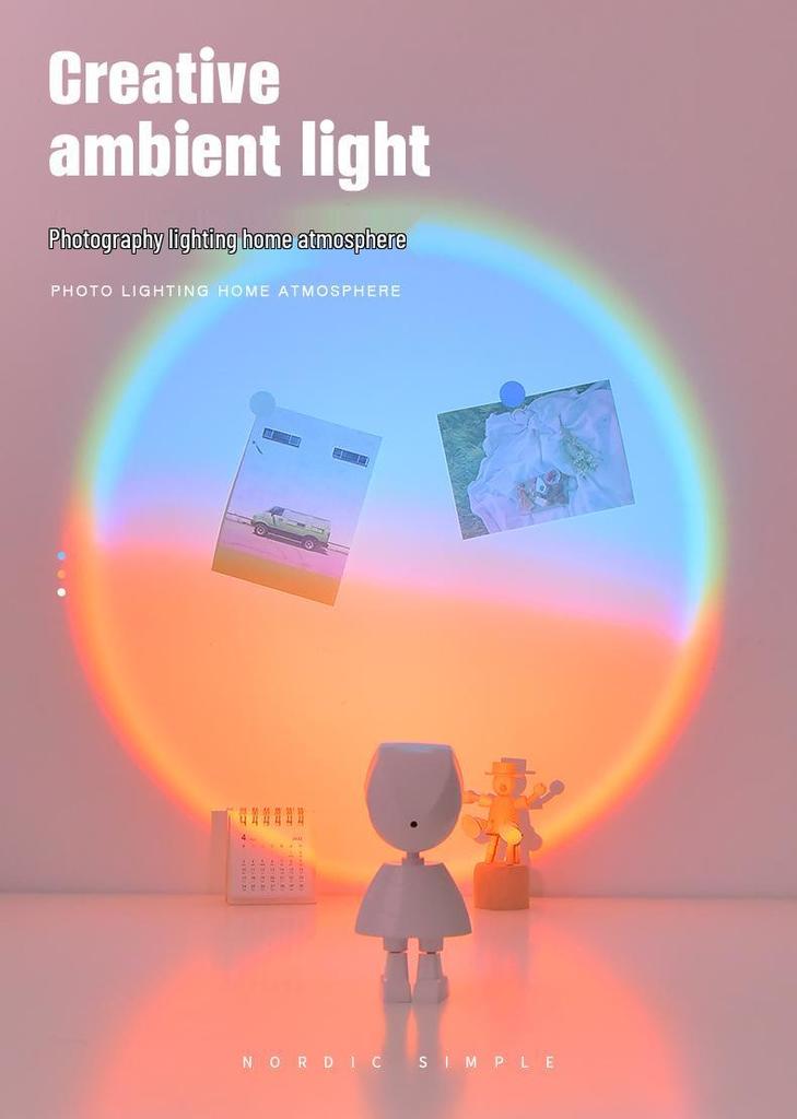 Astronaut Sunset Atmosphere Lamp - Starry Sky Projector Gift