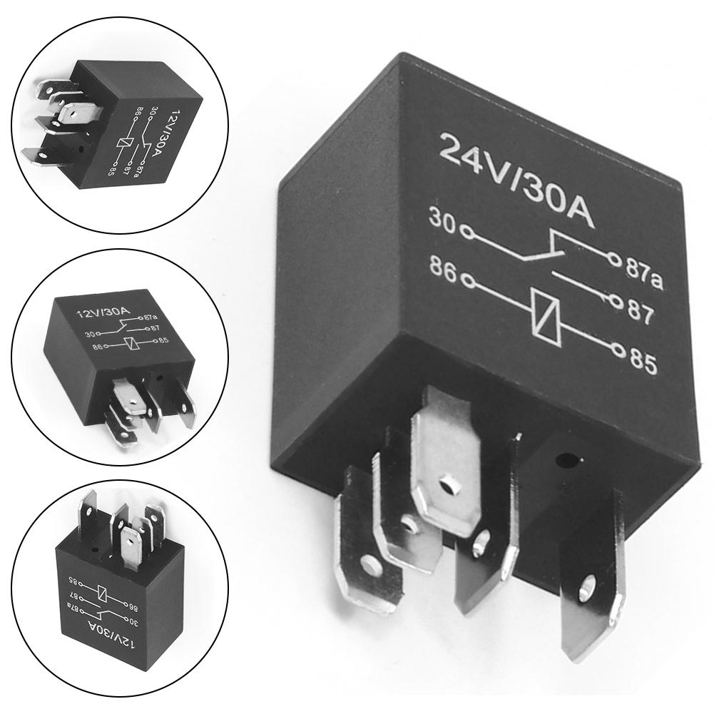 Compatible With Different Equipment Automotive Relay 12/24V Relay Brass Pins Compact Size Durability Easy Installation