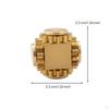 Brass Cube Toy PrecisionCut Gear Band Polished Linkage Rotator