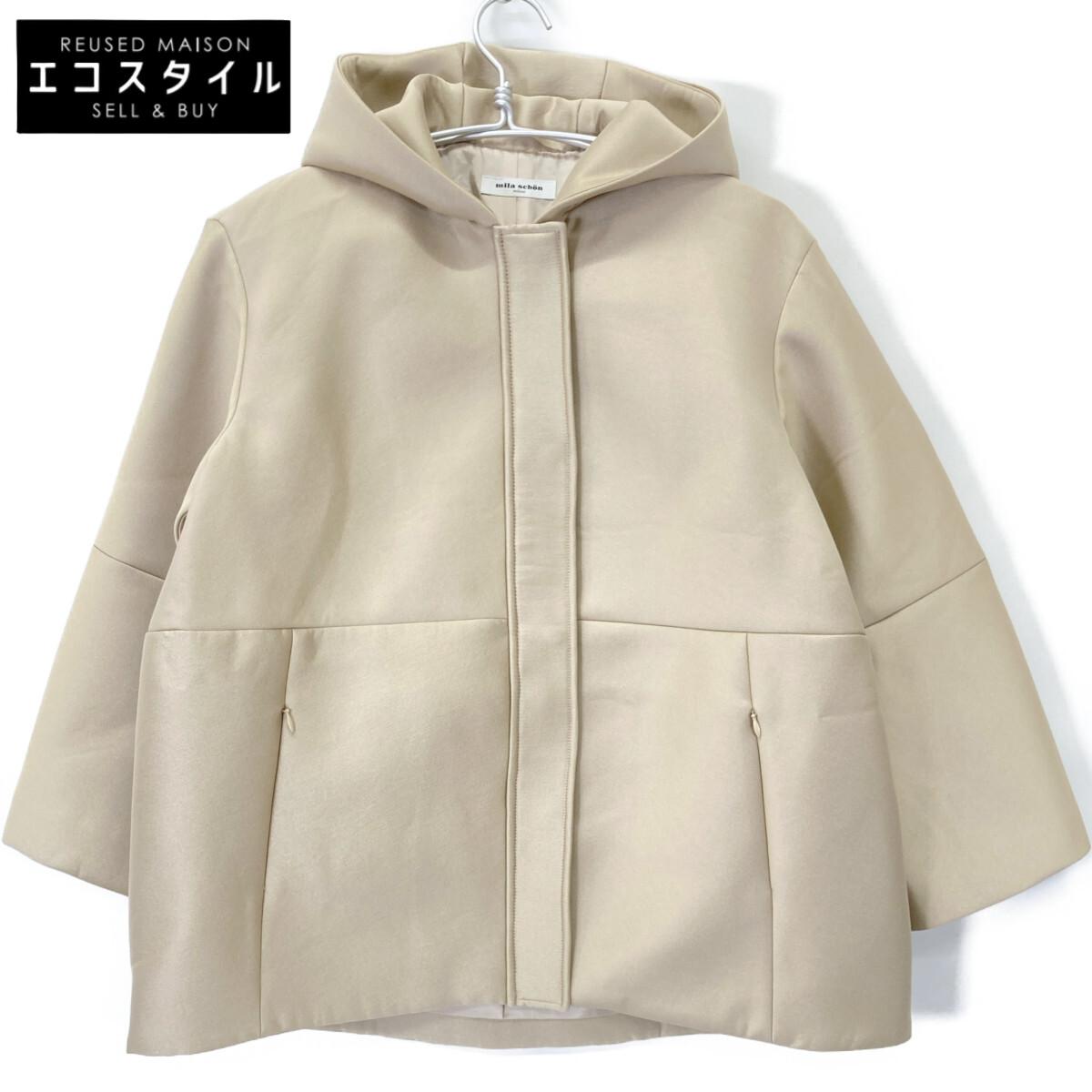 

Mila Schoen 500-31103 Бежевое шелковистое пальто-бондинг с двойным перекрестом пальто 42 бежевыйБ/у