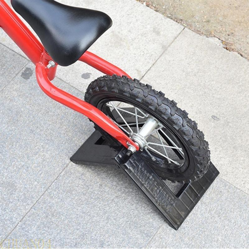 A1A2 2pcs Portable Kids Balance Bike Storage Rack Scooter Parking Frame Bike Display Stand Convenient Storage and Display nero
