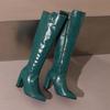 Bottes de Chevalier Hautes d'Hiver 2025, Tailles 34-48, Talon Épais, Chaussures Mode Femme.