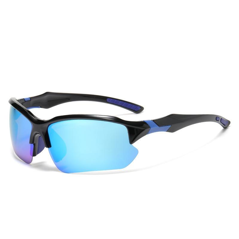 European and American Fishing Sunglasses Outdoor Sports Glasses Lightweight Cycling One-piece Sunglasses
