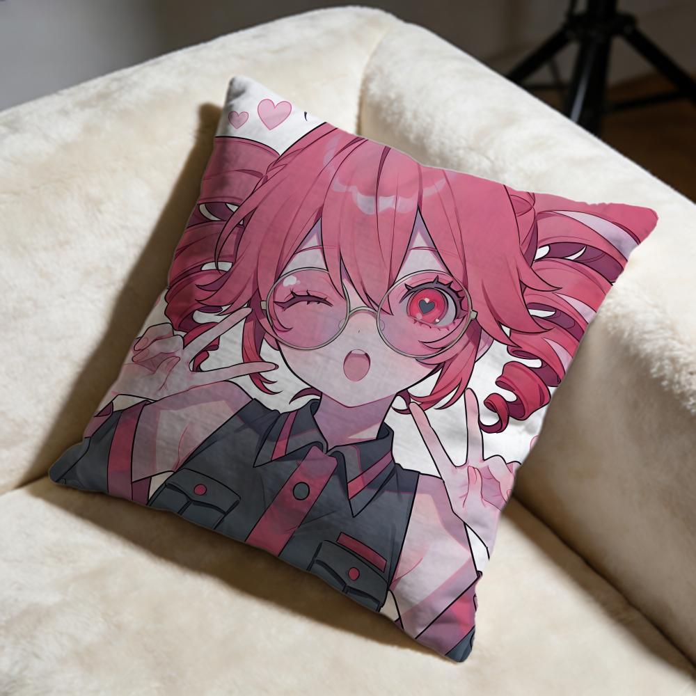 Fashion KKasane Teto iou Cushion Cover Soft Decorative Pillow Case Suitable for Bedroom Sofa Car Travel Use