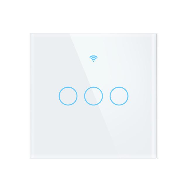 European Touch Smart WiFi Switch with Siri Voice & RF Remote Control - Mobile App & Timer Compatible
