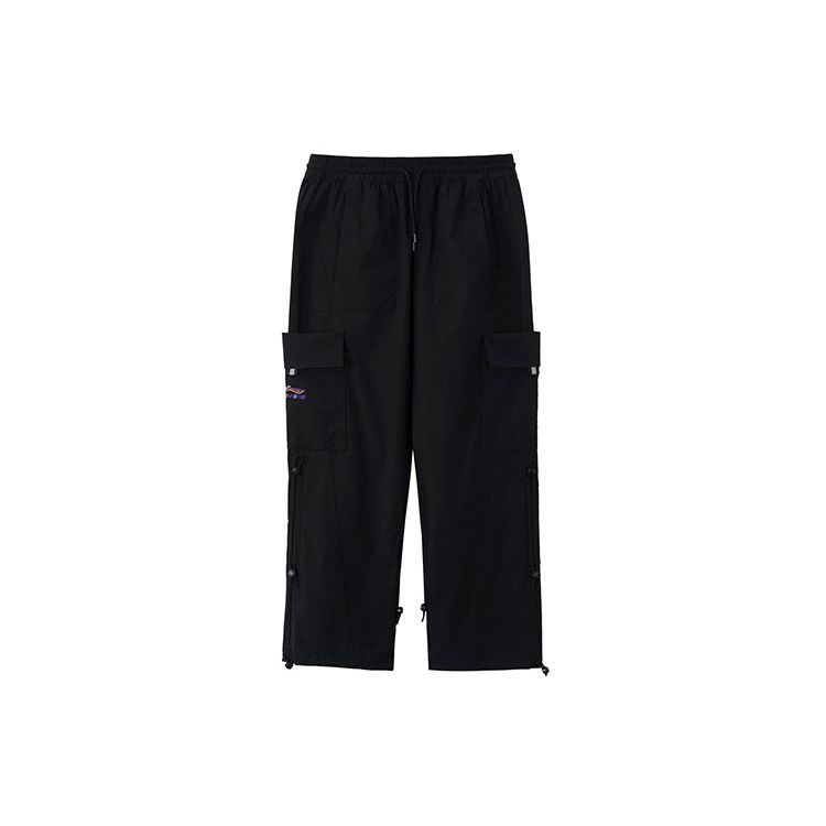 

Li Ning Однотонные Повседневные Спортивные Длинные Брюки Унисекс низ Черный AKXR119-1 L