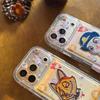 Cartoon Embroidery Judy & Nick Phone Case for iPhone 17/16 Pro Max/15/14