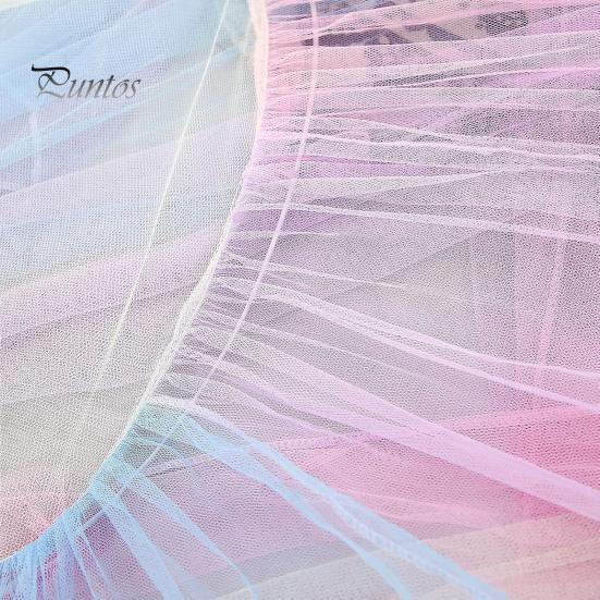 Sleep Protection Net Single Door Mosquito Bed Canopy Rainbow Color Design Mesh Dreamy Breathable Easy to Install Fully Enclosed Anti-mosquito