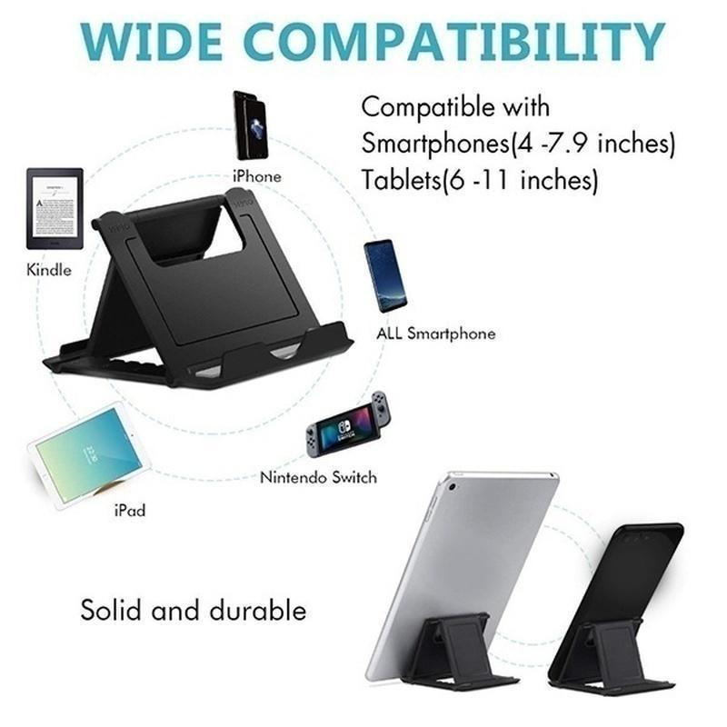 Mini Creative Portable Universal Folding Plastic Phone Holder Tablet Computer Stand