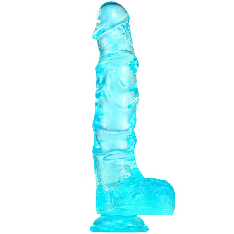 Big Keel Transparent Penis Large Simulation Fake Penis Crystal Color Female Masturbation Device Adult Products