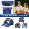 Baseball Retro de Brim Desgastado Bordado Tigre Estilo Retro Ajustável para Crianças Baseball Retro Baseball Retro
