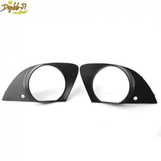 Front For BMW E65 E66 750i 760Li 2006-08 Bumper Grill Fog Light Lamp Black Cover