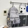 Schoolbag College Style High Value Versatile Commuter Casual Backpack New Backpack Multi-pocket Design Junior High School Student School Bag
