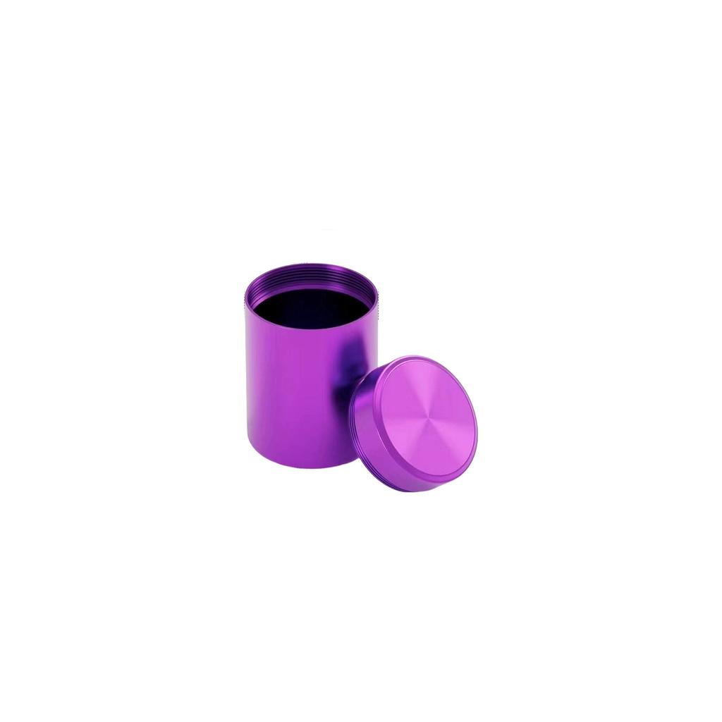 Portable Aluminum Alloy Tea Canister Sealed Herb Storage Jar Small Metal Box