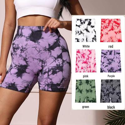 High Waist Batik-Yoga-Capris mit Po-Lifting-Effekt